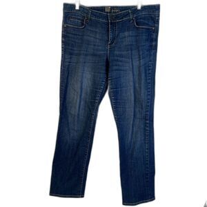 Kut from the Kloth Denim Jeans Straight Leg Katy Boyfriend KP494MD3M Size 12
